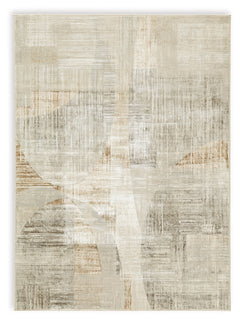 Truward Linen/Gray/Caramel Medium Rug - Ornate Home