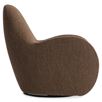 Tucci Rust Fabric Swivel Chair - Ornate Home
