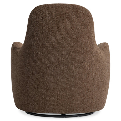 Tucci Rust Fabric Swivel Chair - Ornate Home