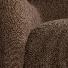 Tucci Rust Fabric Swivel Chair - Ornate Home