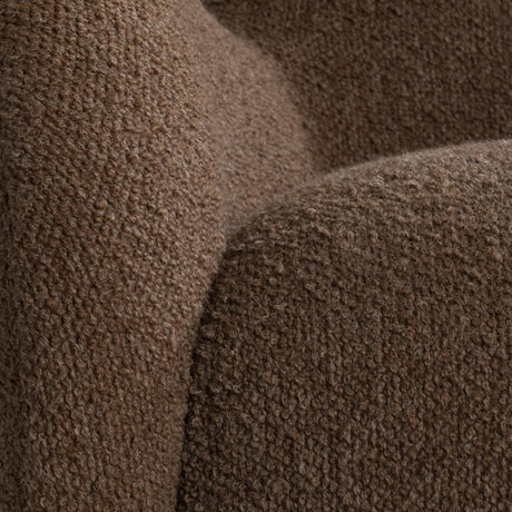 Tucci Rust Fabric Swivel Chair - Ornate Home