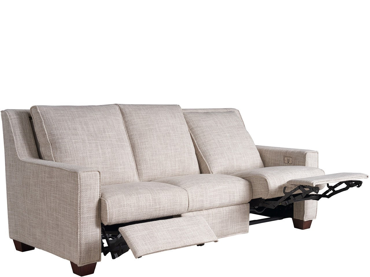 Tucker Curl Egret Dual Power Motion Sofa - Ornate Home