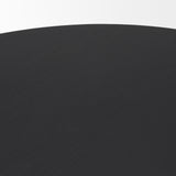 Tucson Natural/Black Wood with Round Oak Top Coffee Table
