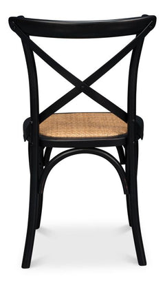 Tuileries Gardens Black Side Chair (Set of 2) - Ornate Home