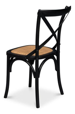Tuileries Gardens Black Side Chair (Set of 2) - Ornate Home