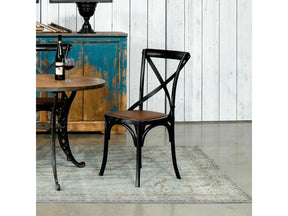 Tuileries Gardens Black Side Chair (Set of 2) - Ornate Home