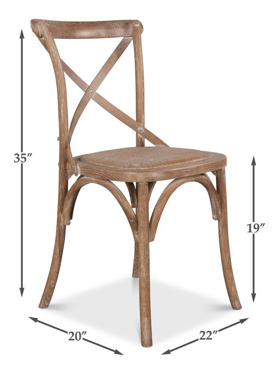 Tuileries Tan Side Chair (Set of 2) - Ornate Home
