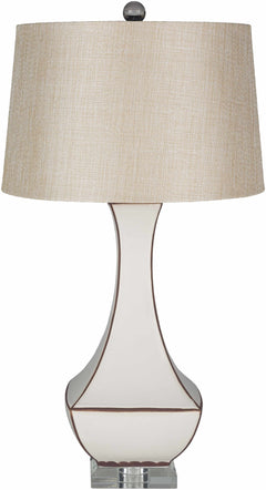 Tuka Tan Ceramic Table Lamp - Clearance - Ornate Home