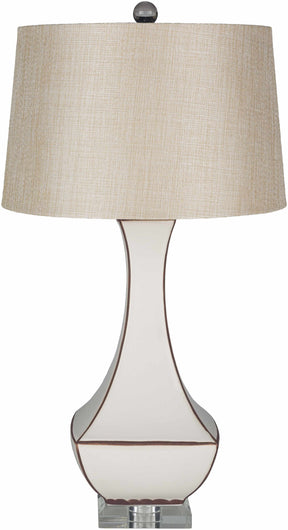 Tuka Tan Ceramic Table Lamp - Clearance - Ornate Home
