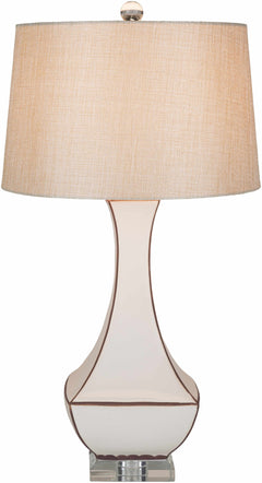 Tuka Tan Ceramic Table Lamp - Clearance - Ornate Home