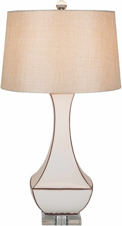 Tuka Tan Ceramic Table Lamp - Clearance - Ornate Home