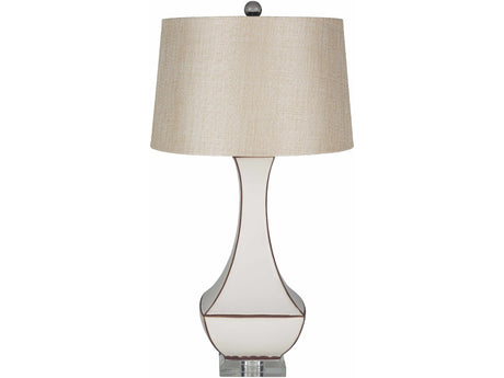 Tuka Tan Ceramic Table Lamp - Ornate Home