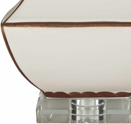 Tuka Tan Ceramic Table Lamp - Ornate Home