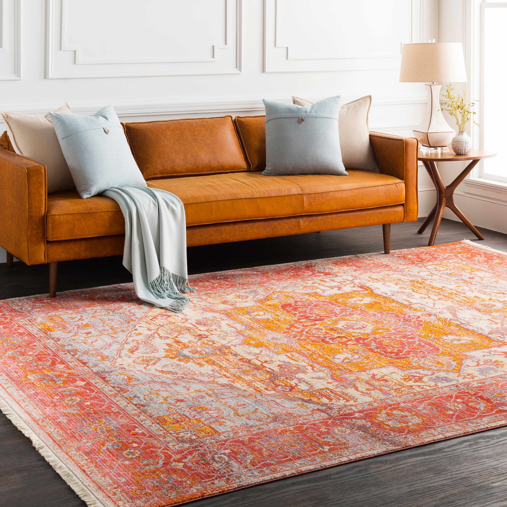 Tuka Tan Ceramic Table Lamp - Ornate Home