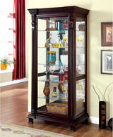 Tulare Dark Cherry Curio - Ornate Home