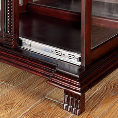 Tulare Dark Cherry Curio - Ornate Home