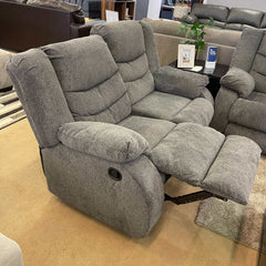 Tulen Gray Manual Reclining Loveseat - Ornate Home