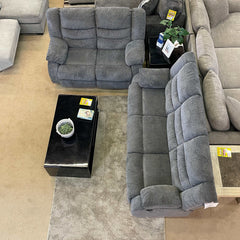 Tulen Gray Manual Reclining Sofa & Loveseat - Ornate Home