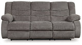 Tulen Gray Manual Reclining Sofa - Ornate Home