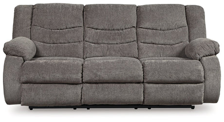 Tulen Gray Manual Reclining Sofa - Ornate Home