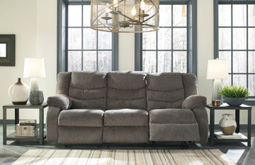 Tulen Gray Manual Reclining Sofa - Ornate Home