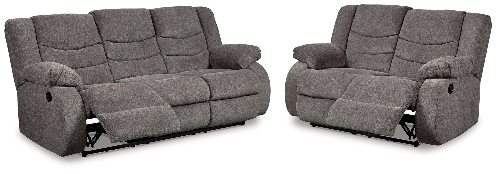 Tulen Gray Reclining Sofa and Loveseat (Online Special Price) - Ornate Home
