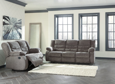 Tulen Gray Reclining Sofa and Loveseat - Ornate Home