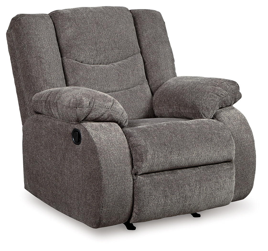 Tulen Gray Reclining Sofa and Recliner - Ornate Home