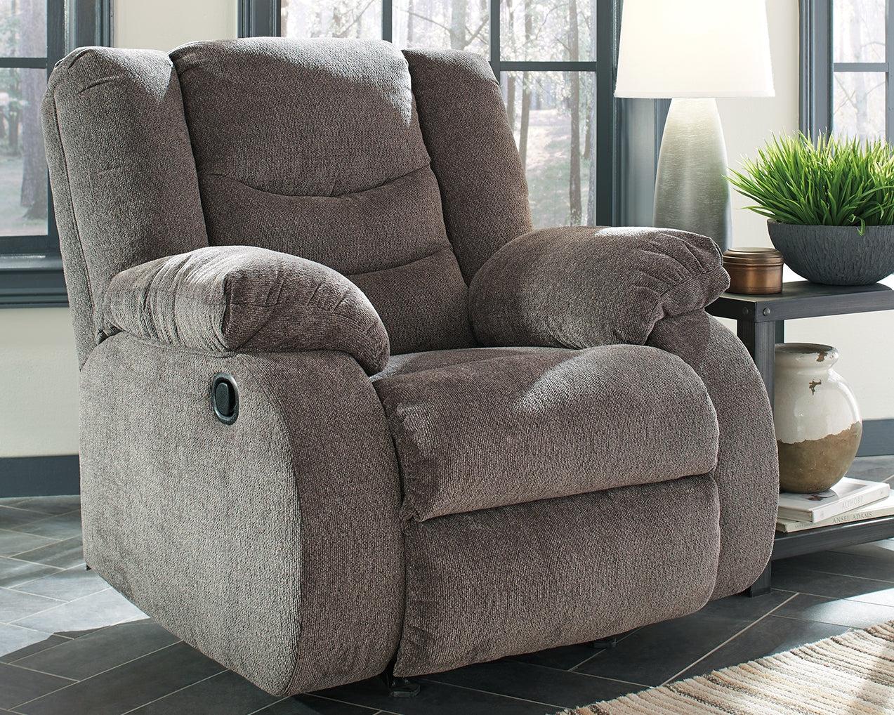Tulen Gray Reclining Sofa and Recliner - Ornate Home
