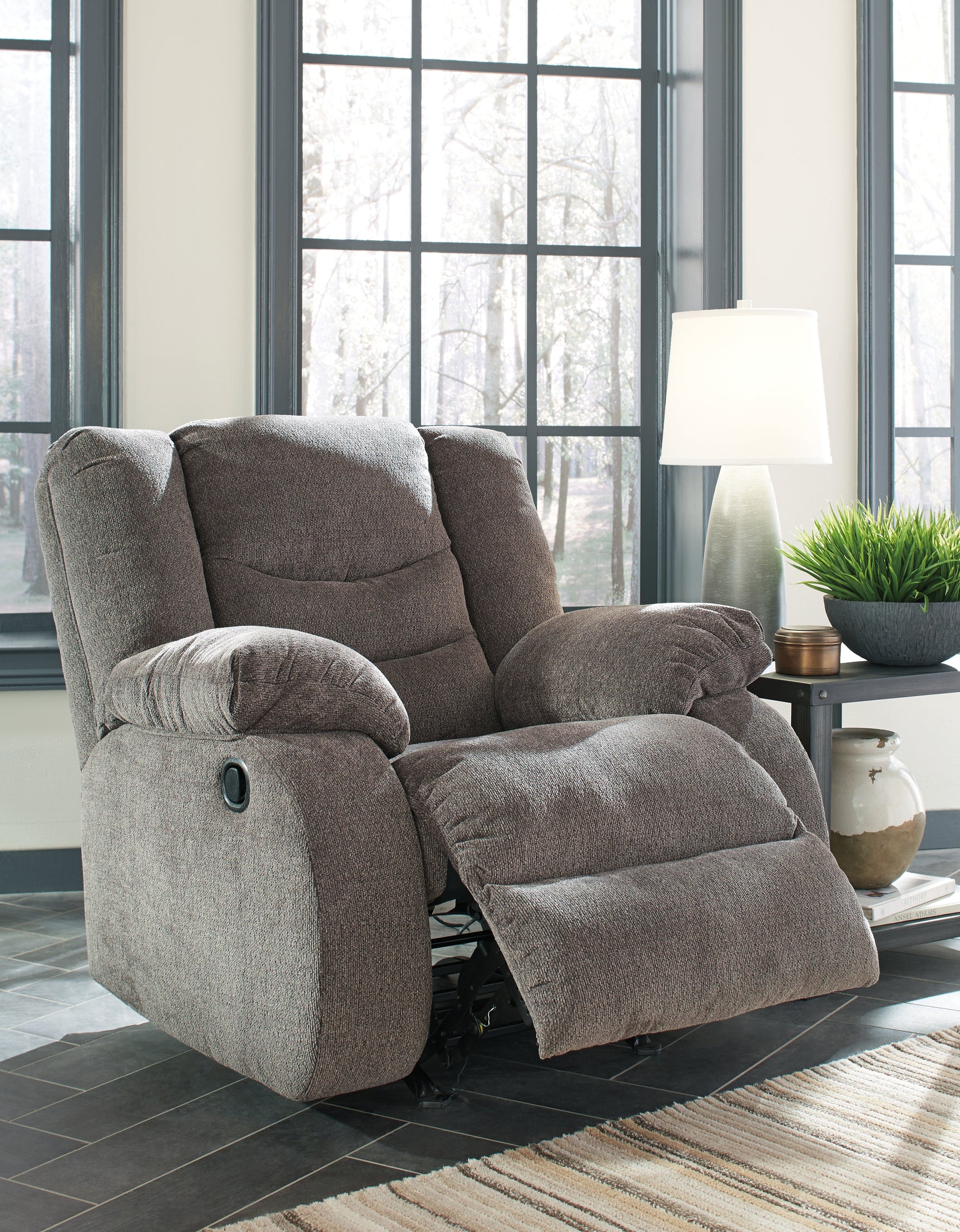 Tulen Gray Reclining Sofa and Recliner - Ornate Home