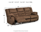Tulen Manual Reclining Sofa (Online Special Price) - Ornate Home