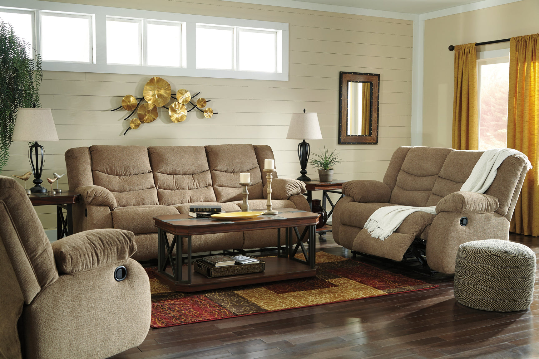 Tulen Manual Reclining Sofa (Online Special Price) - Ornate Home