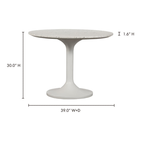 Tuli Light Grey Café Table - Ornate Home