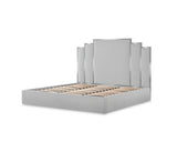 Tulip Chrome/Gray King Lift Up Storage Bed