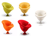 Tulip Swivel Accent Chair (set of 5) in Multi Color - Ornate Home