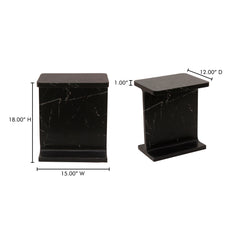 Tullia Black Accent Table - Ornate Home