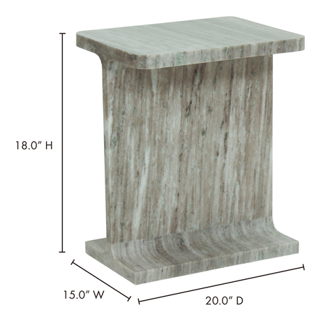 Tullia Taupe Accent Table - Ornate Home