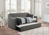 Tulney Dark Gray Daybed with Trundle - Ornate Home