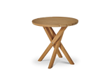 Tulum Round Teak Outdoor Side Table - Ornate Home