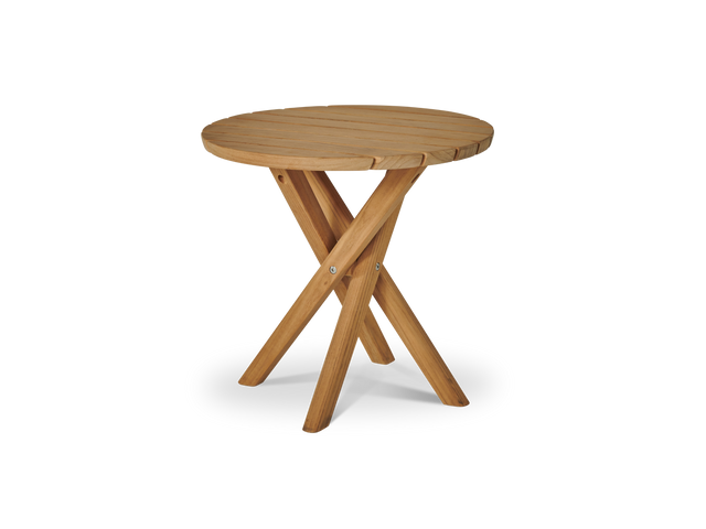 Tulum Round Teak Outdoor Side Table - Ornate Home