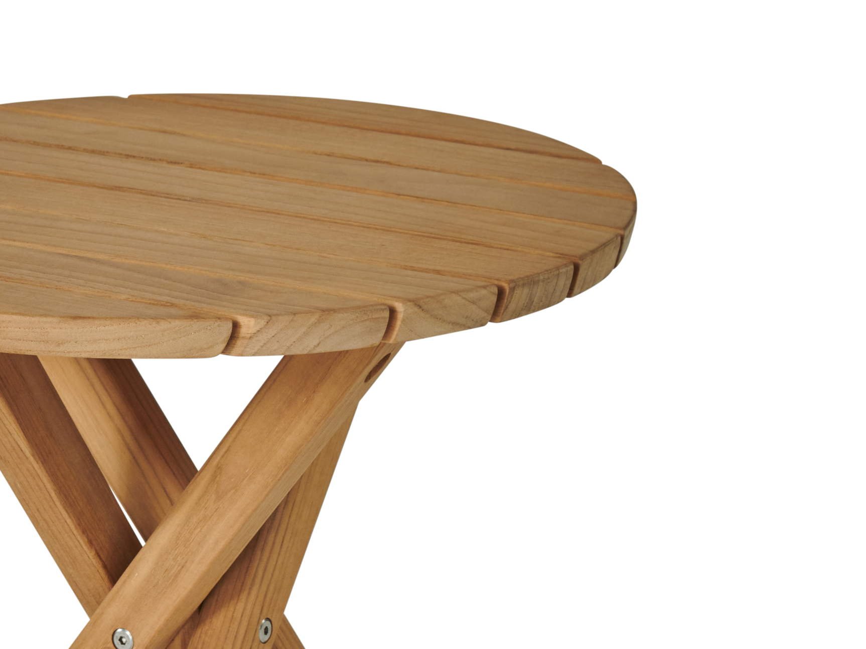 Tulum Round Teak Outdoor Side Table - Ornate Home