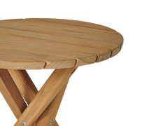 Tulum Round Teak Outdoor Side Table - Ornate Home