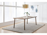 Tulum Stone Top Dining Table with Bronze Metal Base - Ornate Home