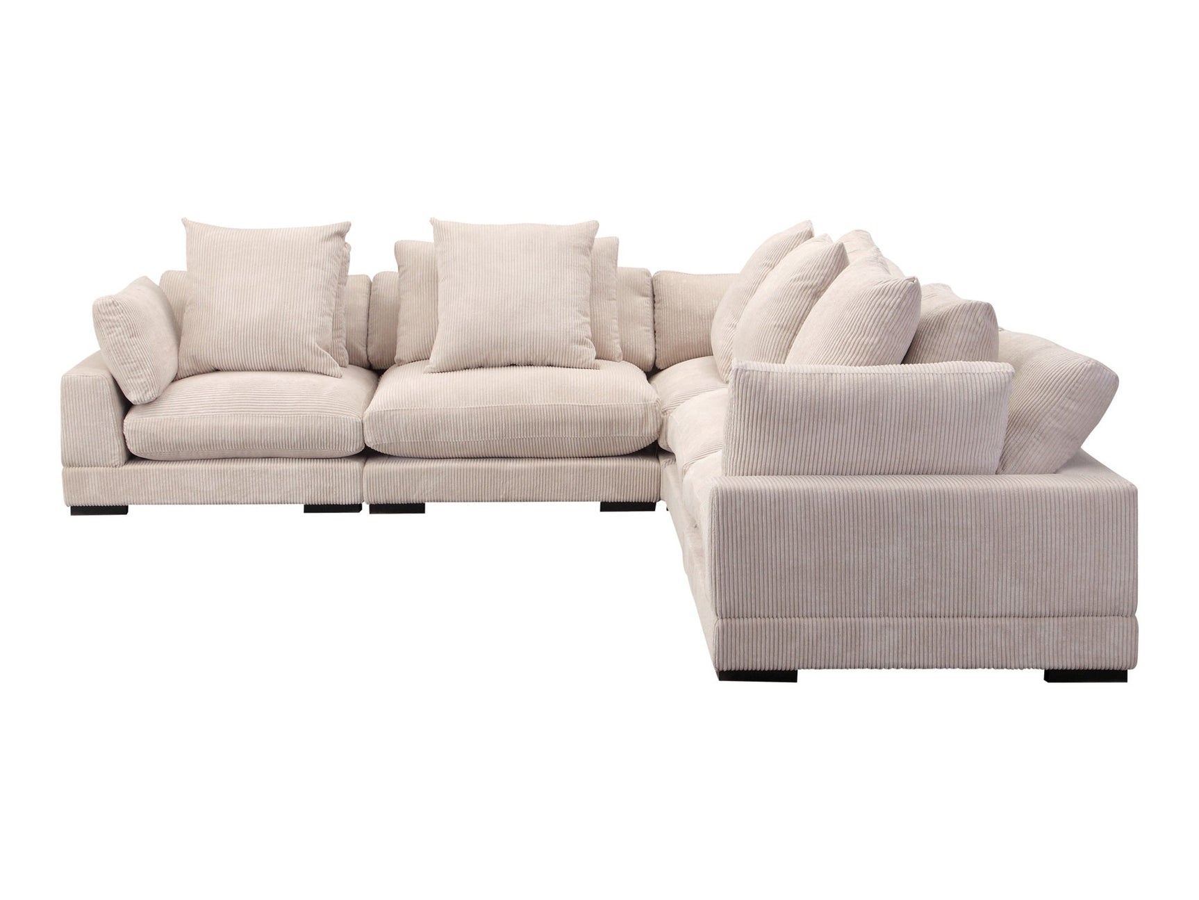 Tumble Cappuccino Classic L Shaped Modular Sectional - Ornate Home