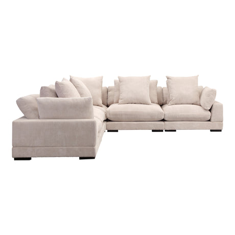 Tumble Cappuccino Classic L Shaped Modular Sectional - Ornate Home