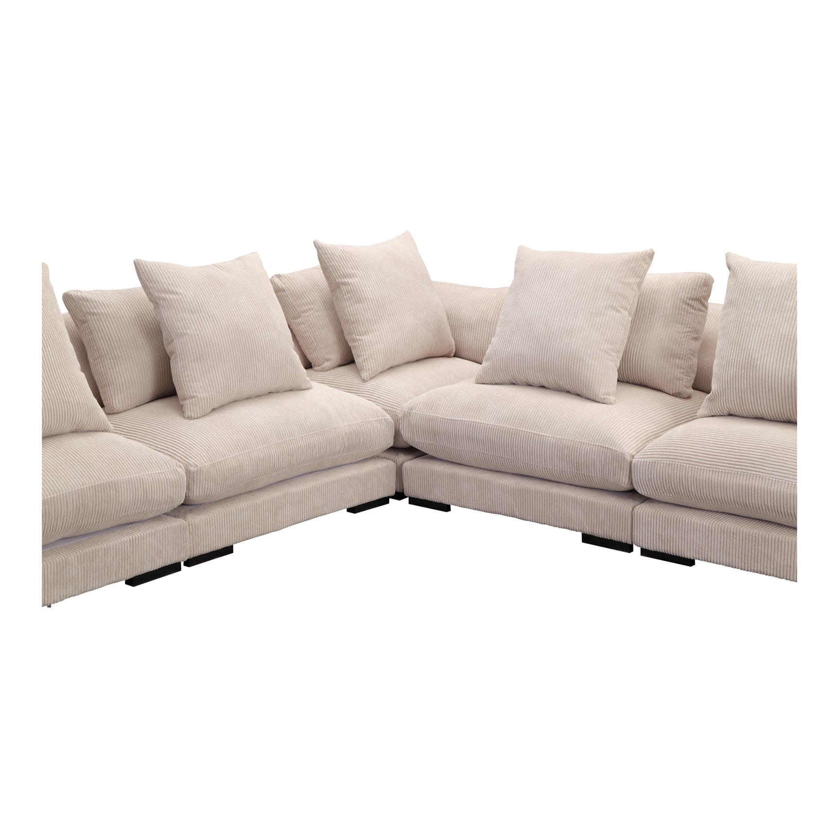 Tumble Cappuccino Classic L Shaped Modular Sectional - Ornate Home