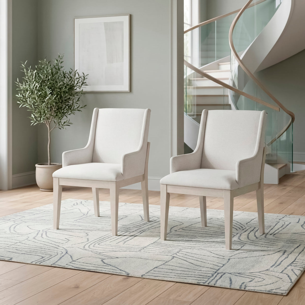 Tundra Beige Arm Chair - Ornate Home
