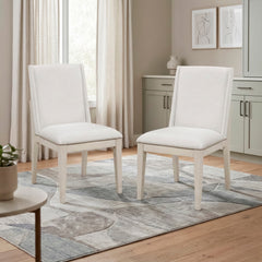 Tundra White Side Chair - Ornate Home