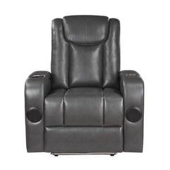 Turbo Gray Power Reclining Chair - Ornate Home