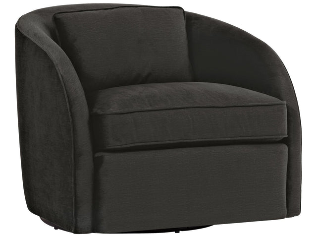 Turner Grey Fabric Swivel Chair - Ornate Home